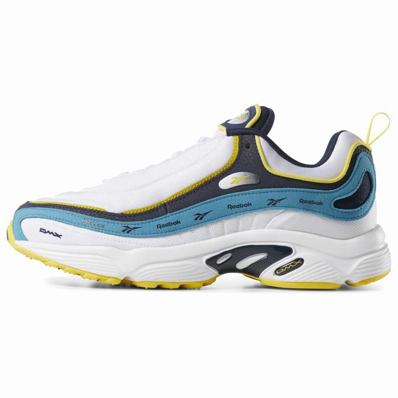 Tenisi Reebok Daytona Dmx Vector Barbati Albi/Bleumarin/Galbeni Romania DZ7366EX